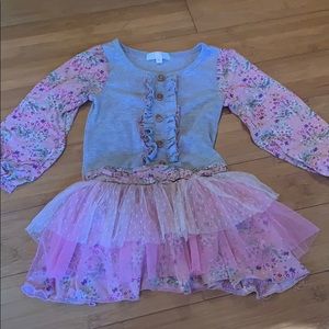 Toddler dress with tutu skirt
